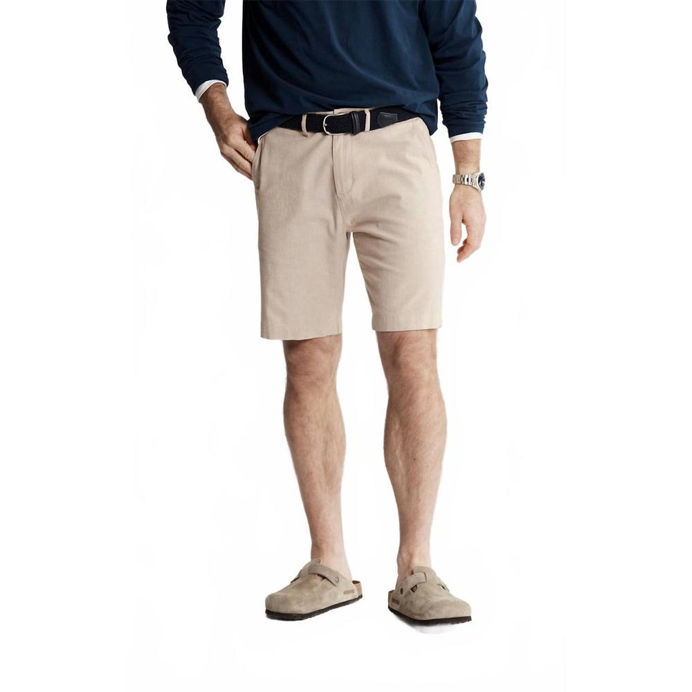 NEW JACHS NEW YORK stretch chambray short in beige